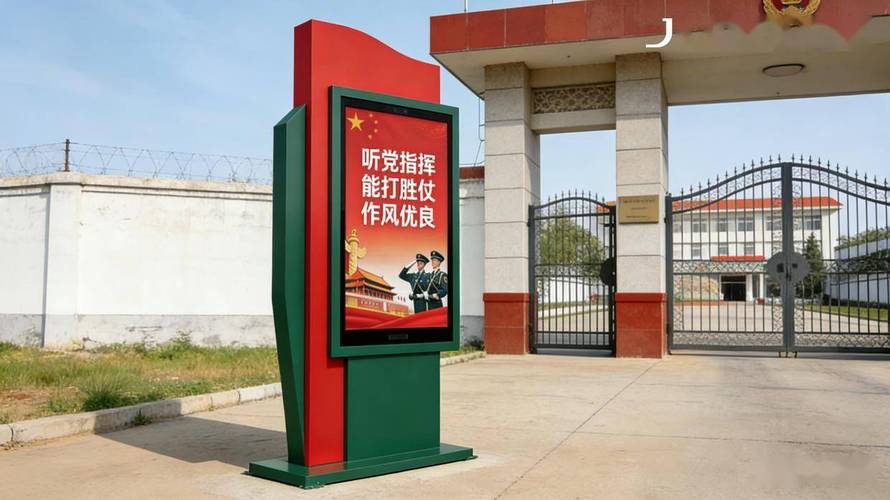九凌jloo戶外廣告機應用部隊場景安裝施工標準